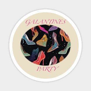 Galentines party shoes Magnet